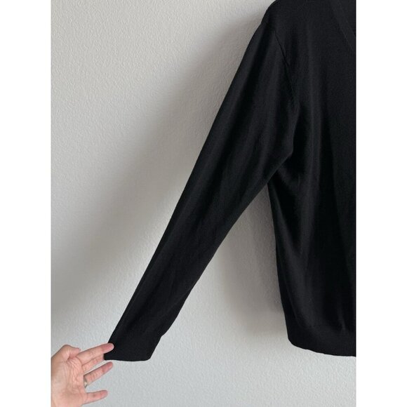 Joseph Abboud Men’s Modern Fit V-Neck Black 100% Merino Wool Sweater Size XL NWT - Picture 5 of 10